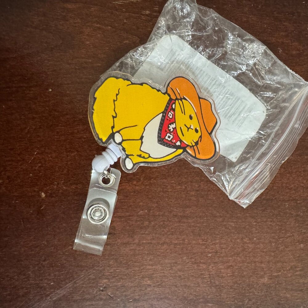 Cowboy Cat Retractable Lanyard, New